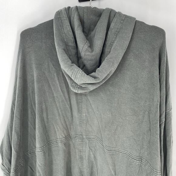 Athleta Mantra Yoga Wrap Oversized Hooded Cardigan Gray Women's Size XS - Picture 8 of 9